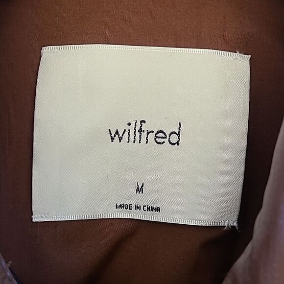 Wilfred The Ganna Vegan Leather Shirt Jacket Brown Size M - Picture 15 of 16